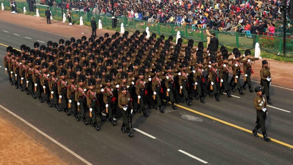 Indian Army marching