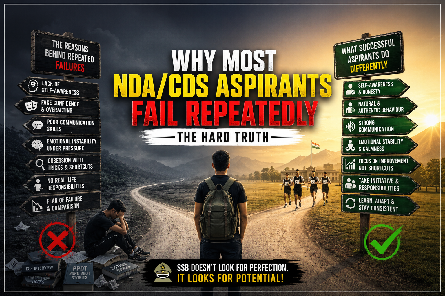 🚨 Why Most NDA/CDS Aspirants Fail Repeatedly – The Hard Truth