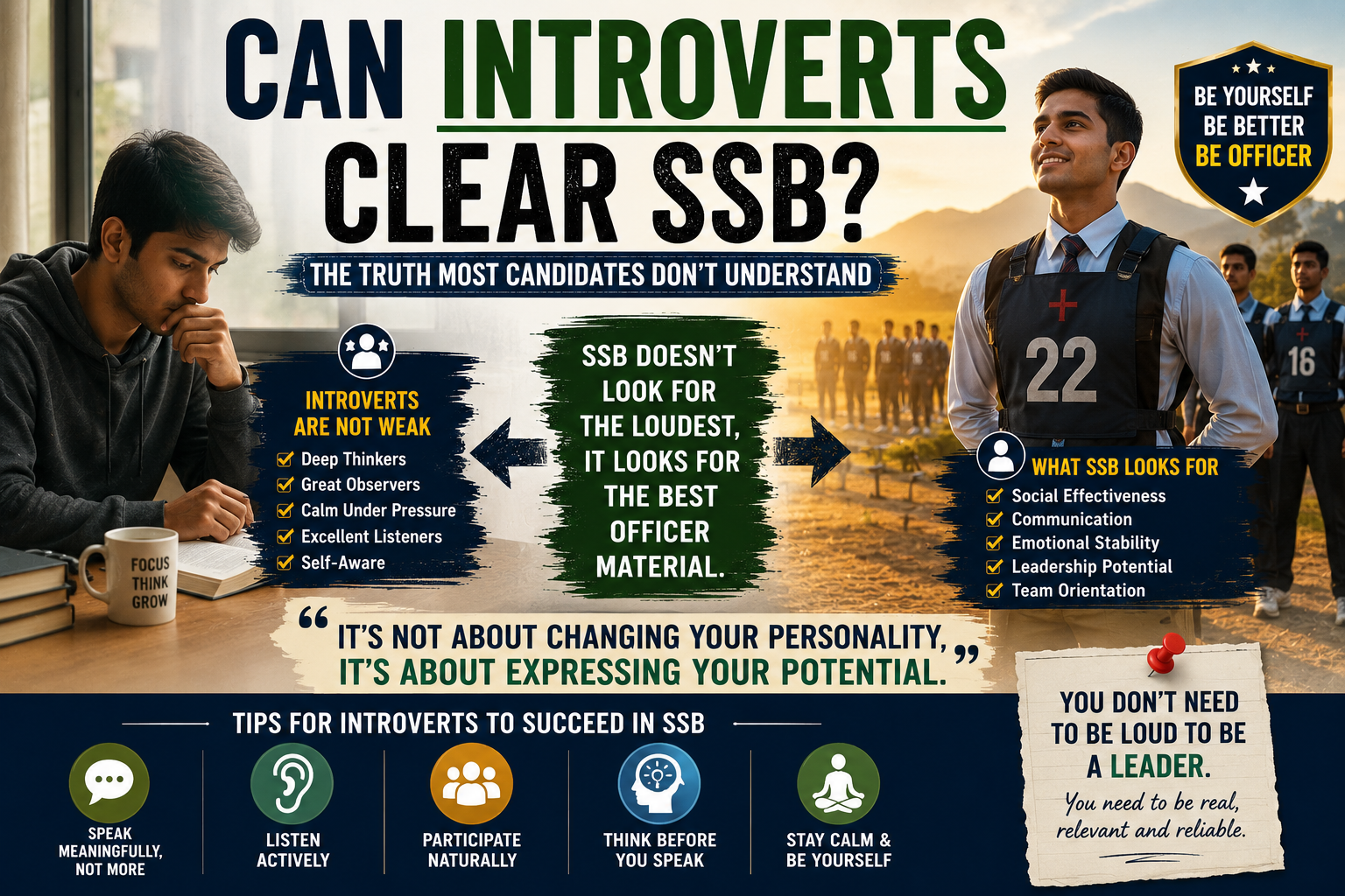 🧠 Can Introverts Clear SSB? The Truth Most Candidates Don’t Understand