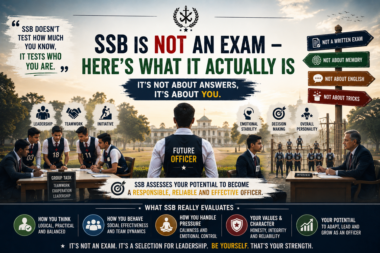 🔥 SSB Is NOT an Exam – Here’s What It Actually Is