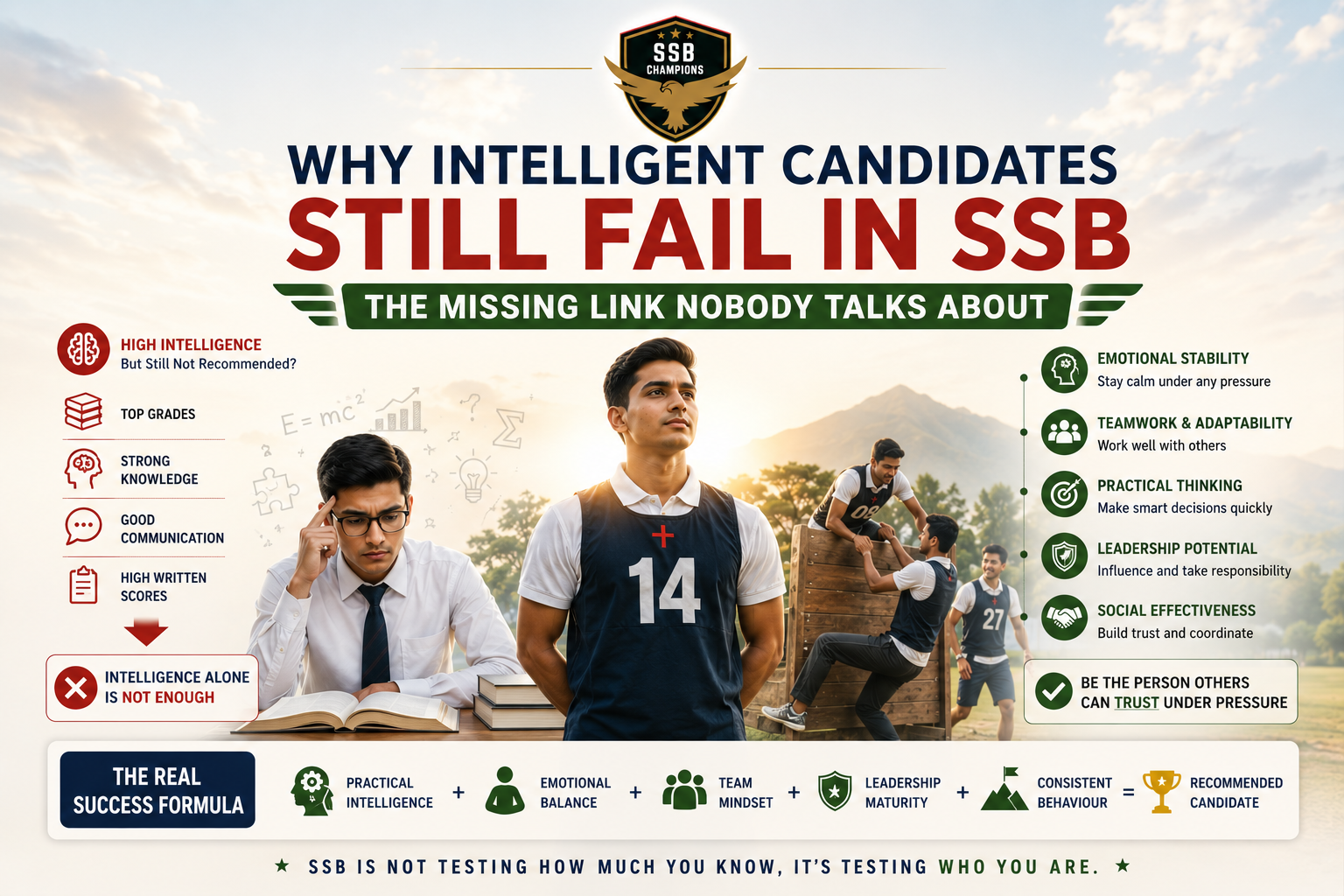 🔥 Why Intelligent Candidates Still Fail in SSB – The Missing Link Nobody Talks About