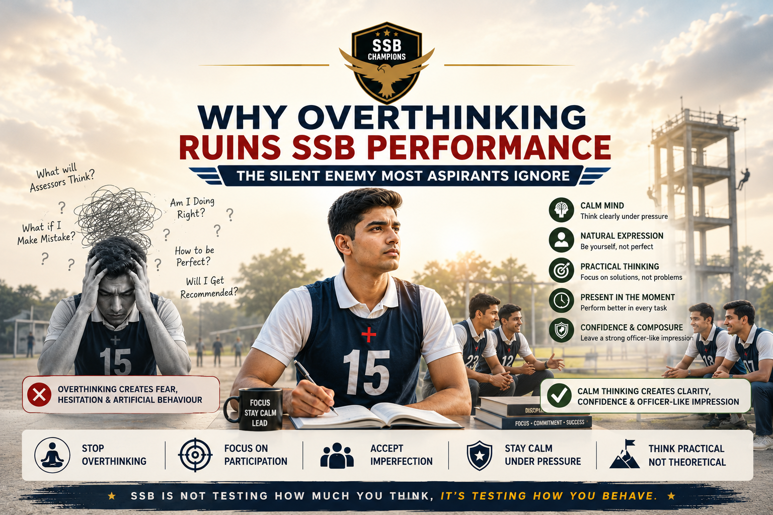 Why Overthinking Ruins SSB Performance – The Silent Enemy Most Aspirants Ignore